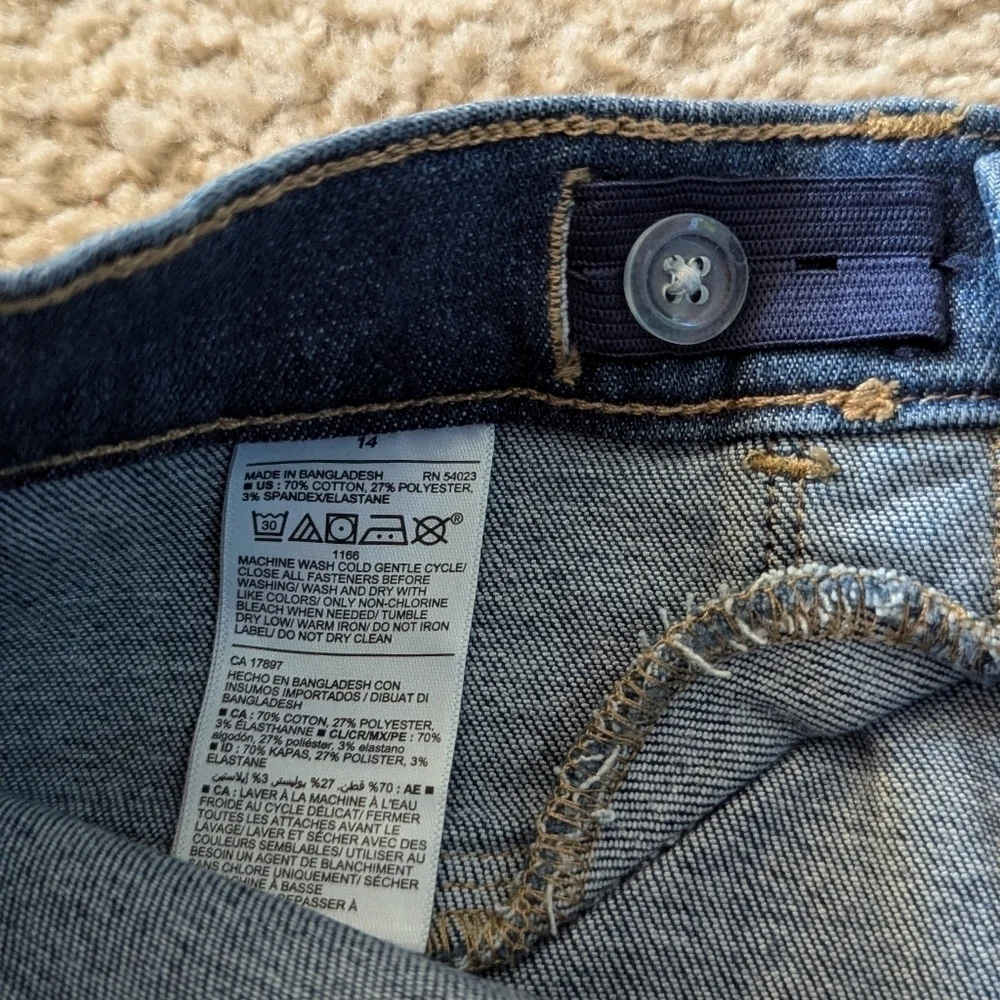 New with Tags Old Navy Ballerina Jegging Adjustable Waist Jeans Size 14